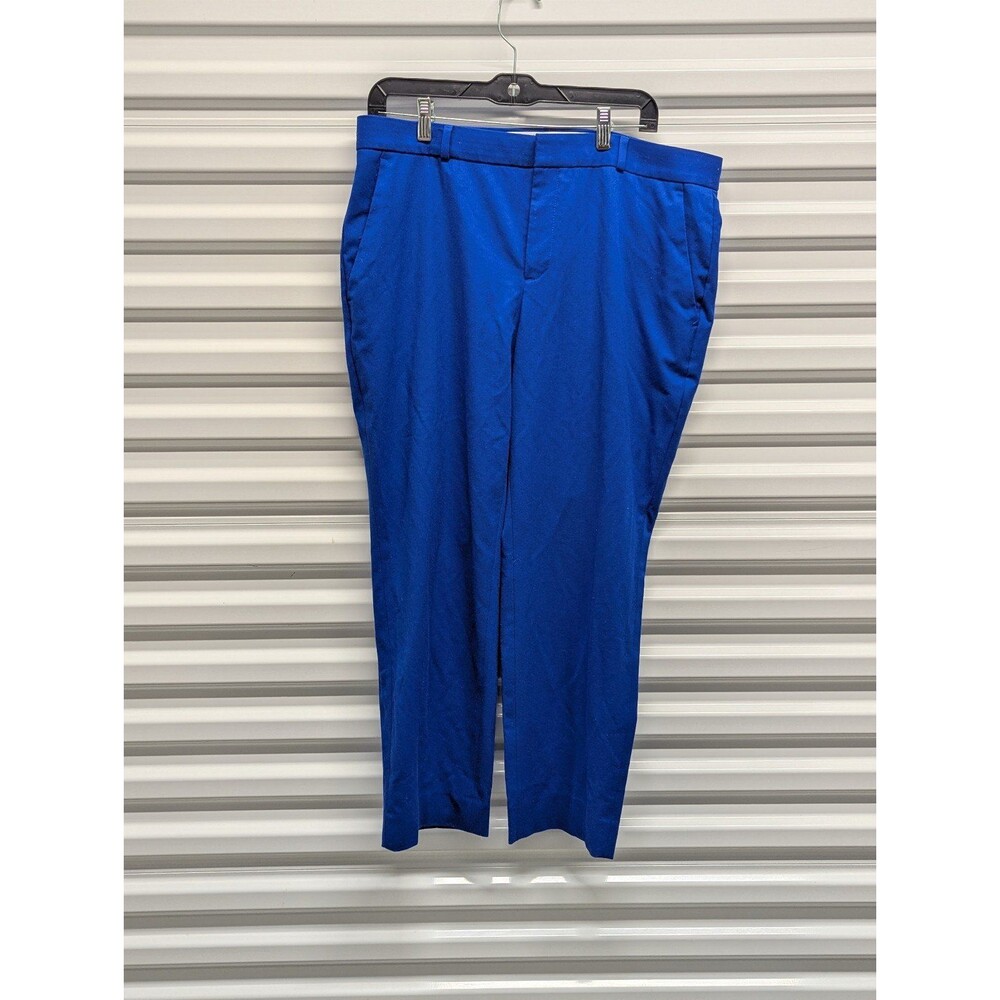Banana Republic Size 12 Avery Fit‎ Brilliant Blue Crop Pants Preppy Teacher